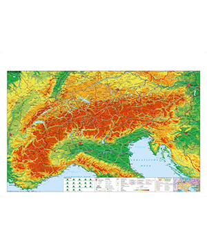 Alpenraum mit Weitwander- und Radfernwegen